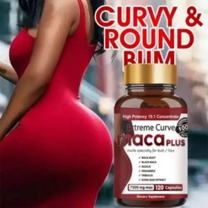 Extreme Curve Maca Plus new formula more dosed, to have big firm and bulging buttocks, 8600 mg, 120 Capsules