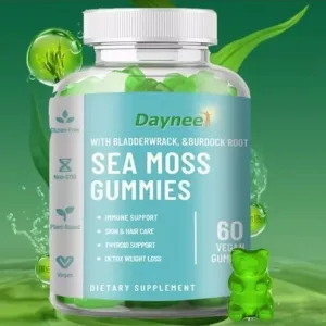 Daynee Sea Moss Gummies With Bladderwrack and Burdock Root 60gummies