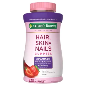Nature's Bounty Hair, Skin and Nails Advanced Formula, 230 Gummies