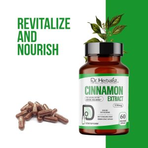 Dr. HERBALIST Cinnamon Extract 350mg – 60 Vegan Capsules