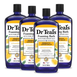 Dr Teal's Body Wash with Pure Epsom Salt, Glow & Radiance with Vitamin C & Citrus Essential Oils, 24oz