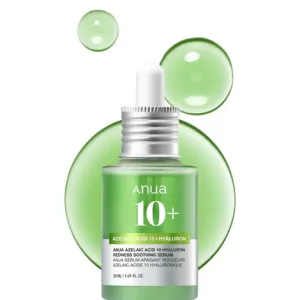 ANUA AZELAIC ACID 10+ HYALURON REDNESS SOOTHING SERUM