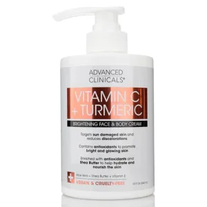ADVANCED CLINICALS VITAMIN + TURMERIC BODY CREAM