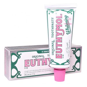 EUTHYMOL Whitening Toothpaste (3.7fl oz) - Stain Removal in 2 Weeks, Long-Lasting Freshness for Sensitive Gum & Teeth. Bad Breath, Cavity Prevention. Recyclable Aluminum Tube