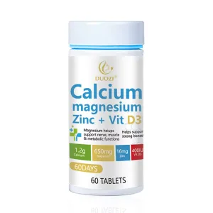 OEM DUOZI Calcium Magnesium Zinc Vitamin D3 60Tabs