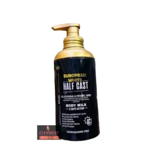 Home BODY LOTION European White Half Cast Body Milk 5 Days Action Glutathione & Fennel Seed European White Half Cast Body Milk 5 Days Action Glutathione & Fennel Seed