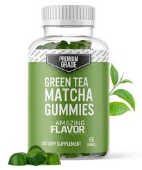 Matcha Green Tea Extract Gummy Vitamins Premium Grade Natural Matcha Energy Chews -