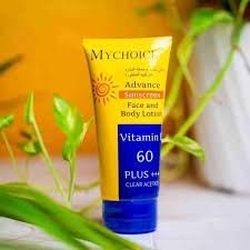 MYCHOICE Advance Sunscreen Face and Body Lotion | Vitamin E | SPF 60+++ |
