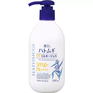 Hatomugi UV Milky Gel 250ml coixseed SPF50+ PA++++ moisturizing
