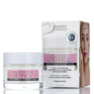 Advanced Clinicals Encapsulated Retinol Face Cream Moisturizer Facial Lotion