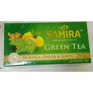 Samira Green Tea + Moringa, Ginger & Lemon - 25 Tea Bags