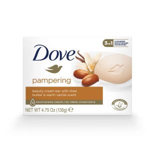 DOVE Shea Butter & Vanilla Scent Bar Soap 3in1 4bars