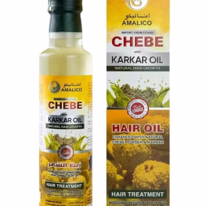 AMALICO Karkar Oil for Hair Growth - 2-in1 with Chebe Oil for Hair Growth with Karkar Hair Oil And Chebe Oil - Organic Hair Oil for Dry Damaged Hair and Scalp Nourishment - 130 ML