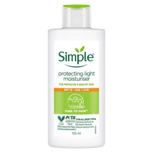 Simple Protecting Light Moisturiser 125ML (Sun Block SPF15+ UVA + UVB )