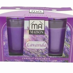 Scented candle in a glass jar - Ma Maison  Profumata - Lavendar 2in1 scented Glass Jar Candle 45g