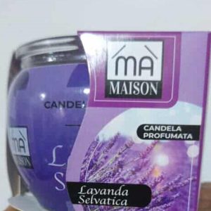 Scented candle in a glass jar - Ma Maison  Profumata - Lavendar Selvatica scented Glass Jar Candle 45g/