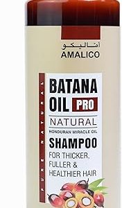 Amalico Batana Oil Pro Natural Shampoo, Honduran Miracle Oil, For Thicker Fuller Hair, 100ml