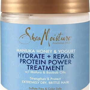Shea Moisture Manuka Honey & Yogurt Hydrate + Repair Protein-Strong Treatment, 8 Oz