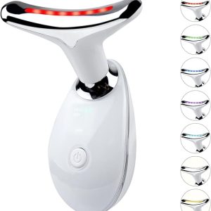 Face and Neck Massager，7 Color Multifunctional Facial Skin Care Tools, Led Face and Neck Beauty Device for Home Use