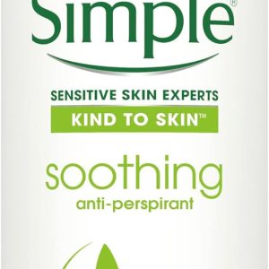 Simple Kind to Skin Soothing Anti-Perspirant Aerosol Women's Deodorant with vitamins B and C for 48 hour protection 250 ml