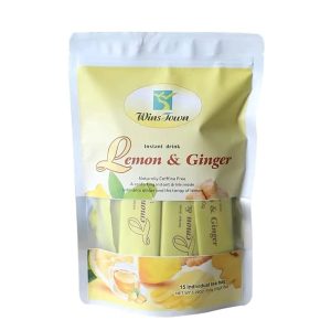 Wins Town Lemon and Ginger with Honey Natural Detox and Cleansing, 150 grams 15- Organic Sticks