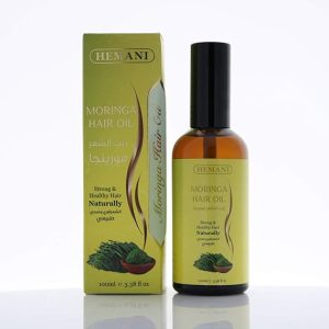 Hemani Moringa Hair Oil - 100 ml Natural Oil for Men & Women Provide relief from dry, itchy scalp Reduces Dandruff and Split Ends