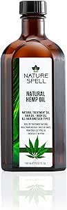 Nature Spell Hemp Oil for Hair, Pre-Diluted Oil Helps Soften & Smooth Strands, For All Hair Types, Vegan, 150ml