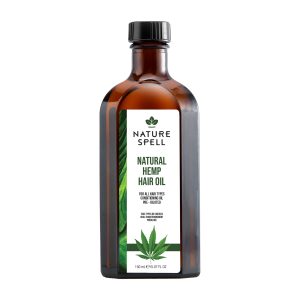 Nature Spell Hemp Oil for Hair, Pre-Diluted Oil Helps Soften & Smooth Strands, For All Hair Types, Vegan, 150ml