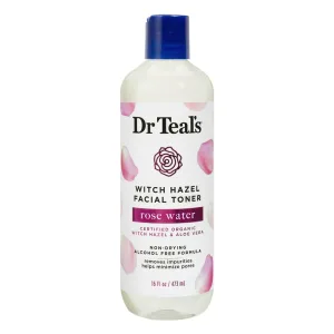 Dr Teal’s Witch Hazel Facial Toner, Rose Water – 16 fl oz