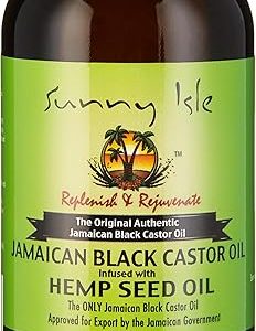 Sunny Isle Jamaican Black Castor Oil Infused with Hemp Seed Oil 4oz