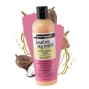 Click to see full view Aunt Jackie's Curls and Coils Knot On My Watch Instant Hair Detangling Therapy for Natural Curls, Coils and Waves, Enriched with shea Butter, 16 oz