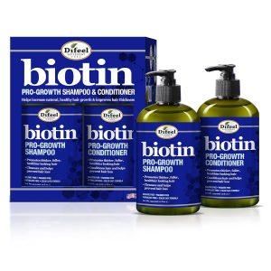 Difeel Pro-Growth Biotin Shampoo & Conditioner 2-PC Gift Set - Thinning Hair & Hair Loss, Paraben Free