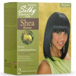 American Silky Straight System Shea Butter No-Lye Relaxer – REGULAR – 8 Application – ASS22