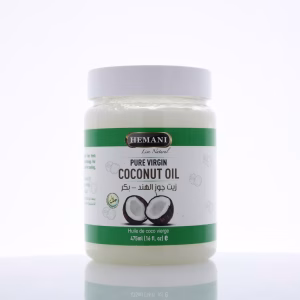 Hemani Pure Virgin Coconut Oil 475ml (16 oz) - For Cooking, Baking, Skin & Hair Care