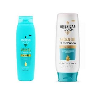 AMERICAN TOUCH SHAMPOO/CONDITIONER ARGAN OIL 2SET   400ML
