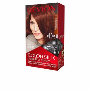 Revlon ColorSilk Permanent Hair Dye, Ammonia Free and Enriched with Keratin, 49 - Mahogany Brown