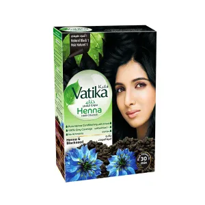 Vatika Henna Hair Colour Natural Black Dye (Henna and blackseed)