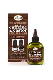 Difeel Caffeine & Castor Premium Hair Oil for Faster Hair Growth 7.1 oz.