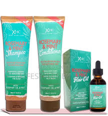 XHC Rosemary Mint Shampoo Conditioner Growth Oil 3pcs