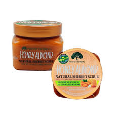 Body scrub with honey and almond extract 600g / fruit of the wokali / honey almond
