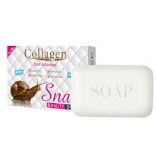 Snail Collagen Soap, Collagen Eliminates Wrinkles Remove Acne Scar Anti Aging Face Care Cleansing Soap (Soap)