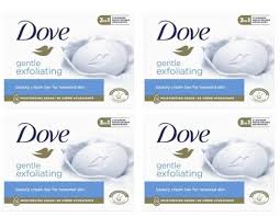 Dove Gentle Exfoliating Soap Bar (4 x 90 g)