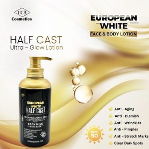 European White Half Cast Body lotion