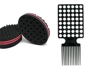 Twist King -Premium Luxury Twist Styler Brush, Durable Washable Afro Curl Sponge Racket for Barbers and Daily Use, Ideal for Curly, Coiled.