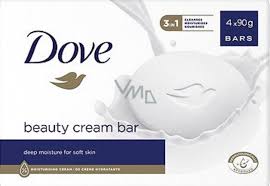 Dove Soap Beauty Cream Bar, 4 x 90 g