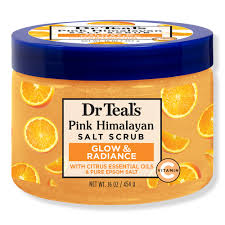 Dr Teal's - Glow & Radiance Salt Scrub with Pure Epsom Salt & Citrus