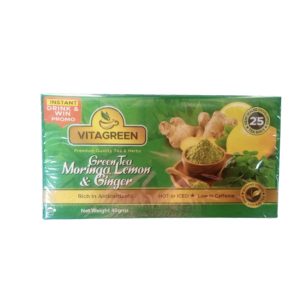 Vitagreen Green Tea , Ginger and Turmeric - 40g