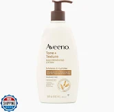Aveeno Tone + Texture Daily Renewing Body Lotion With Prebiotic Oat, Gently E