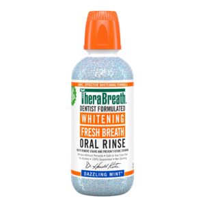 Therabreath Whitening Fresh Breath Oral Rinse - Dazzling Mint