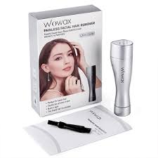 Women Facial Hair Removal Trimmer, Peach Fuzz Remover for Women Electric Epilator for Peach Fuzz, Chin Hair, Lip Moustaches, Waterproof with Built-in LED Light